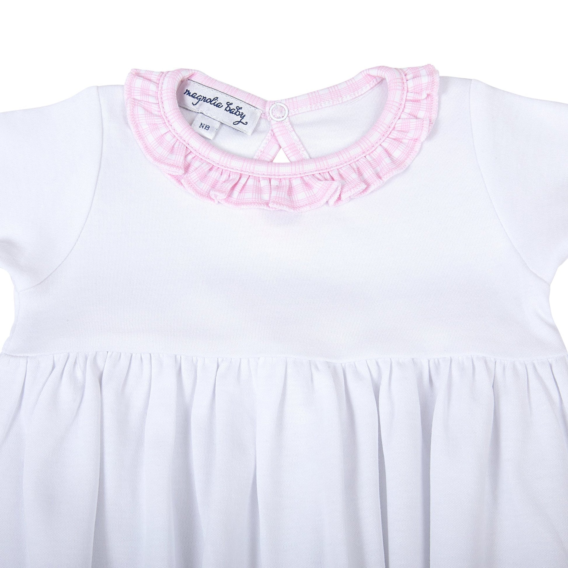 New Beginnings Ruffle Gathered Gown - Pink - Magnolia BabyGown
