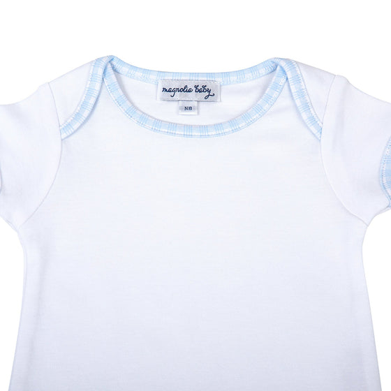 New Beginnings Short Sleeve Bodysuit - Blue - Magnolia BabyBodysuit