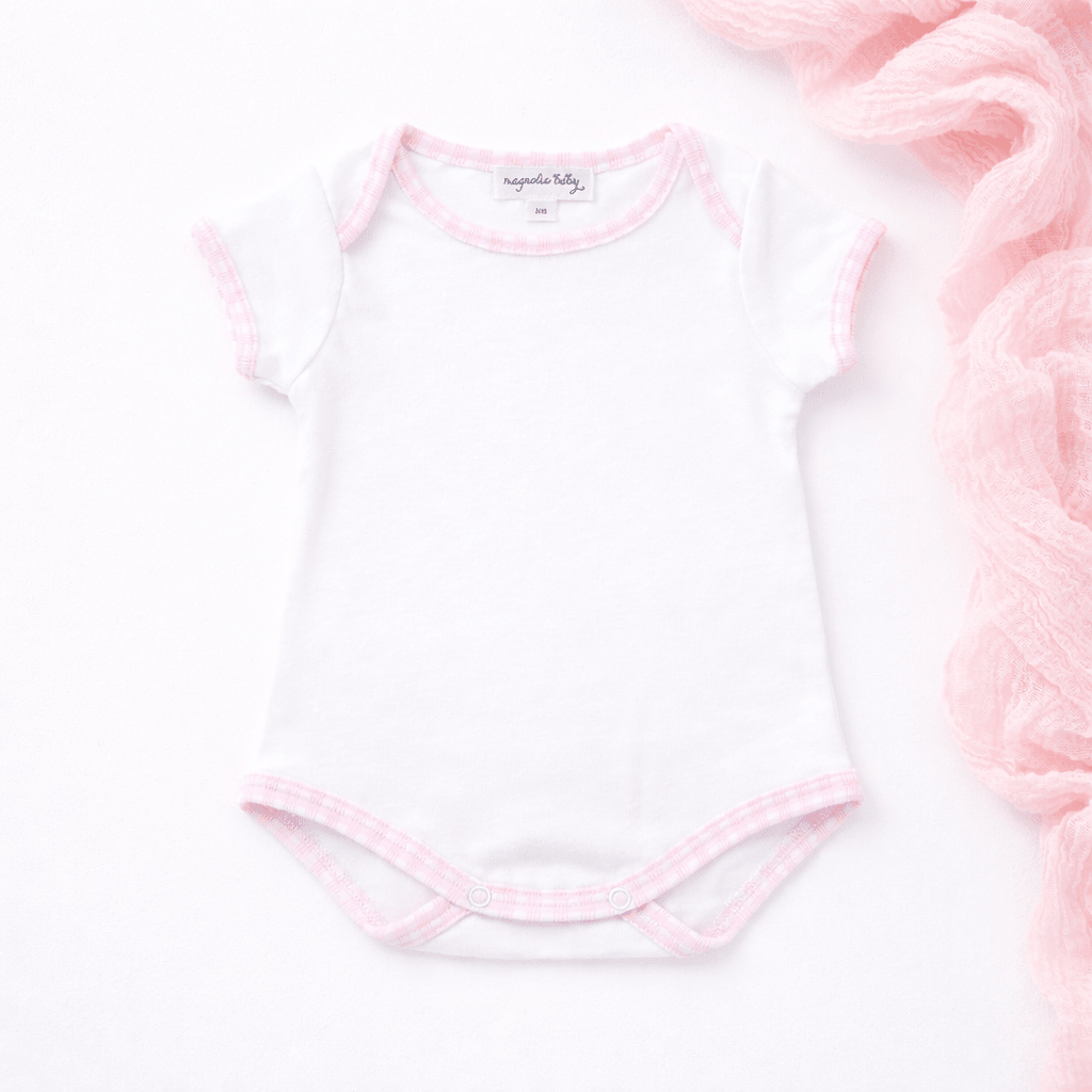 New Beginnings Short Sleeve Bodysuit - Pink - Magnolia BabyBodysuit