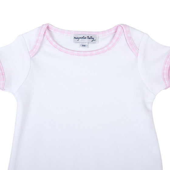 New Beginnings Short Sleeve Bodysuit - Pink - Magnolia BabyBodysuit