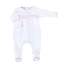  New Beginnings Smocked Footie - Pink - Magnolia BabyFootie