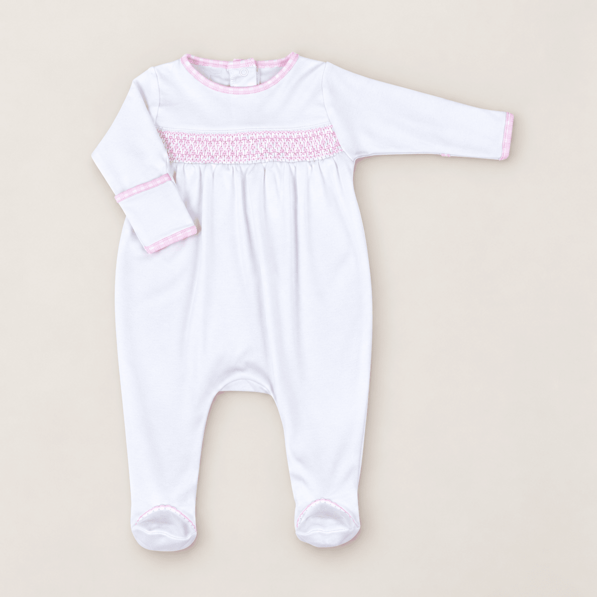 Magnolia Baby_New Beginnings Smocked Footie - Pink_2