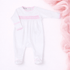 New Beginnings Smocked Footie - Pink - Magnolia BabyFootie