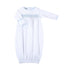 New Beginnings Smocked Gathered Gown - Blue - Magnolia BabyGown