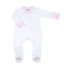 New Beginnings Zip Footie - Pink - Magnolia BabyFootie