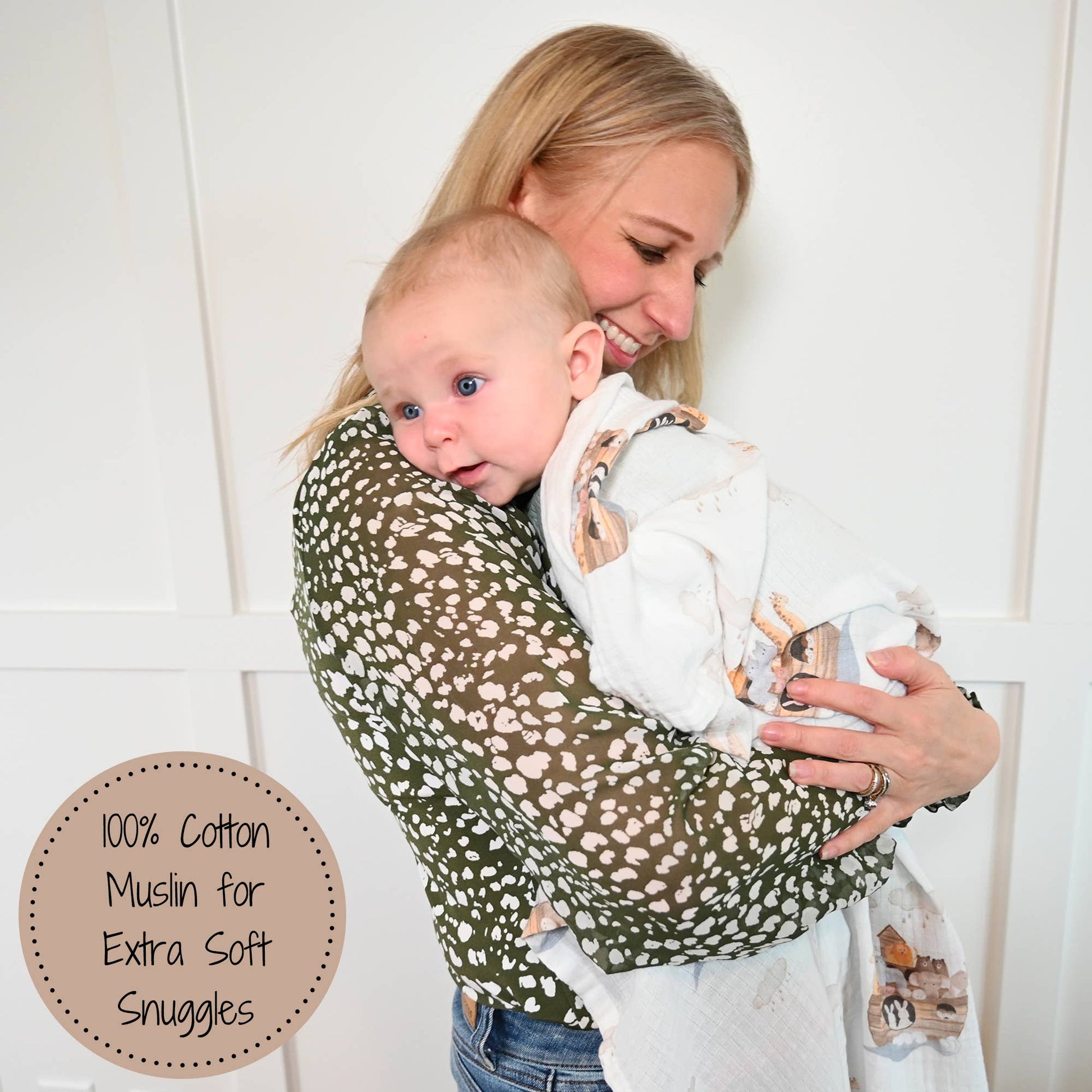 Noah's Ark Cotton Muslin Swaddle Blanket - Magnolia BabySwaddle Blanket