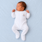 Noah's Ark Hand - Embroidered Footie - Light Blue - Magnolia BabyFootie