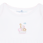 Noah's Ark Hand - Embroidered Gathered Gown - Pink - Magnolia BabyGown