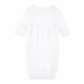 Noah's Ark Hand - Embroidered Gathered Gown - Pink - Magnolia BabyGown