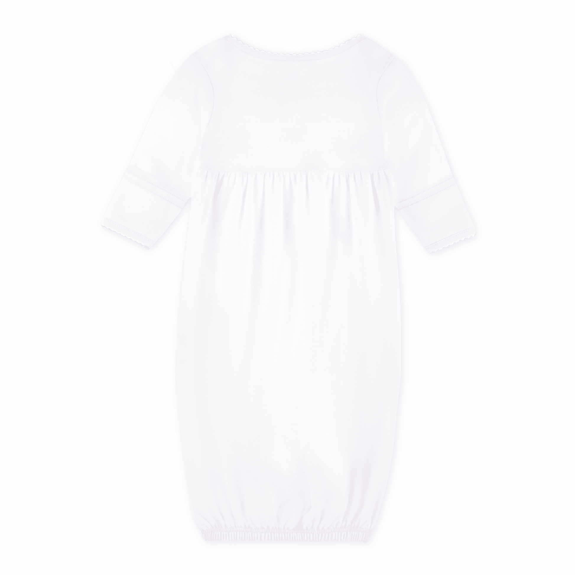 Noah's Ark Hand - Embroidered Gathered Gown - Pink - Magnolia BabyGown