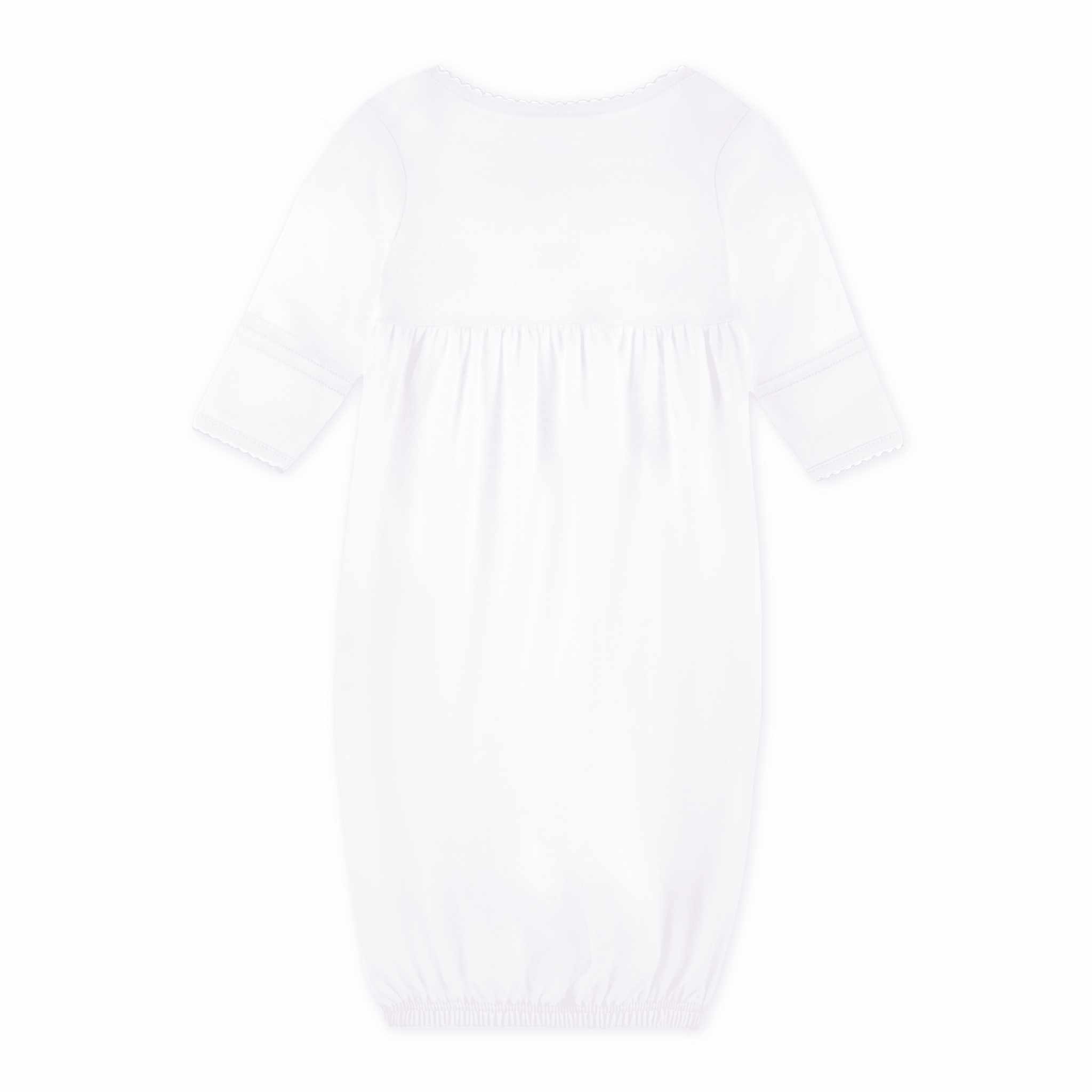 Noah's Ark Hand - Embroidered Gathered Gown - Pink - Magnolia BabyGown
