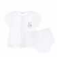 Noah's Ark Hand - Embroidered Ruffle Diaper Cover Set - Pink - Magnolia BabyDiaper Cover