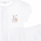 Noah's Ark Hand - Embroidered Ruffle Diaper Cover Set - Pink - Magnolia BabyDiaper Cover