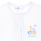 Noah's Ark Hand - Embroidered Zip Footie - Light Blue - Magnolia BabyFootie