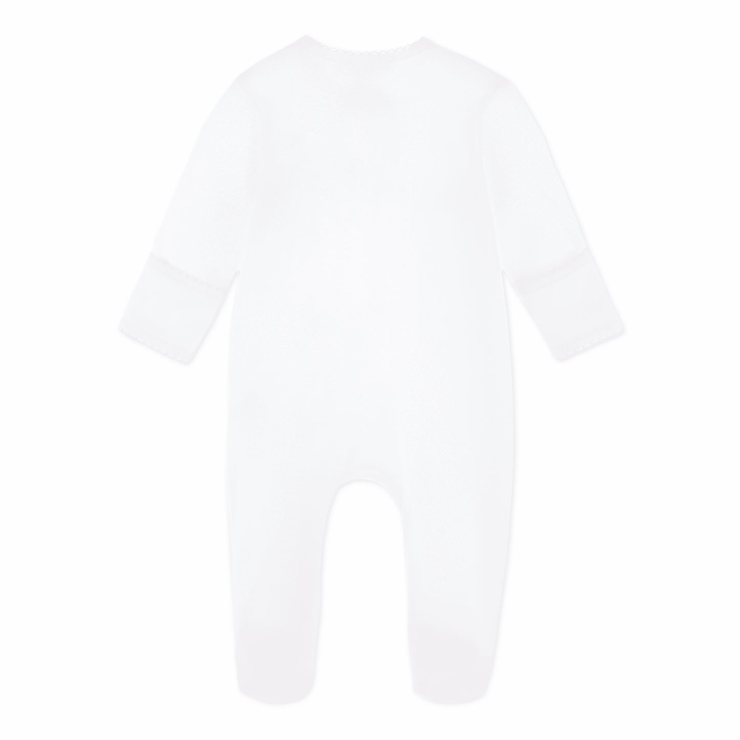Noah's Ark Hand - Embroidered Zip Footie - Pink - Magnolia BabyFootie