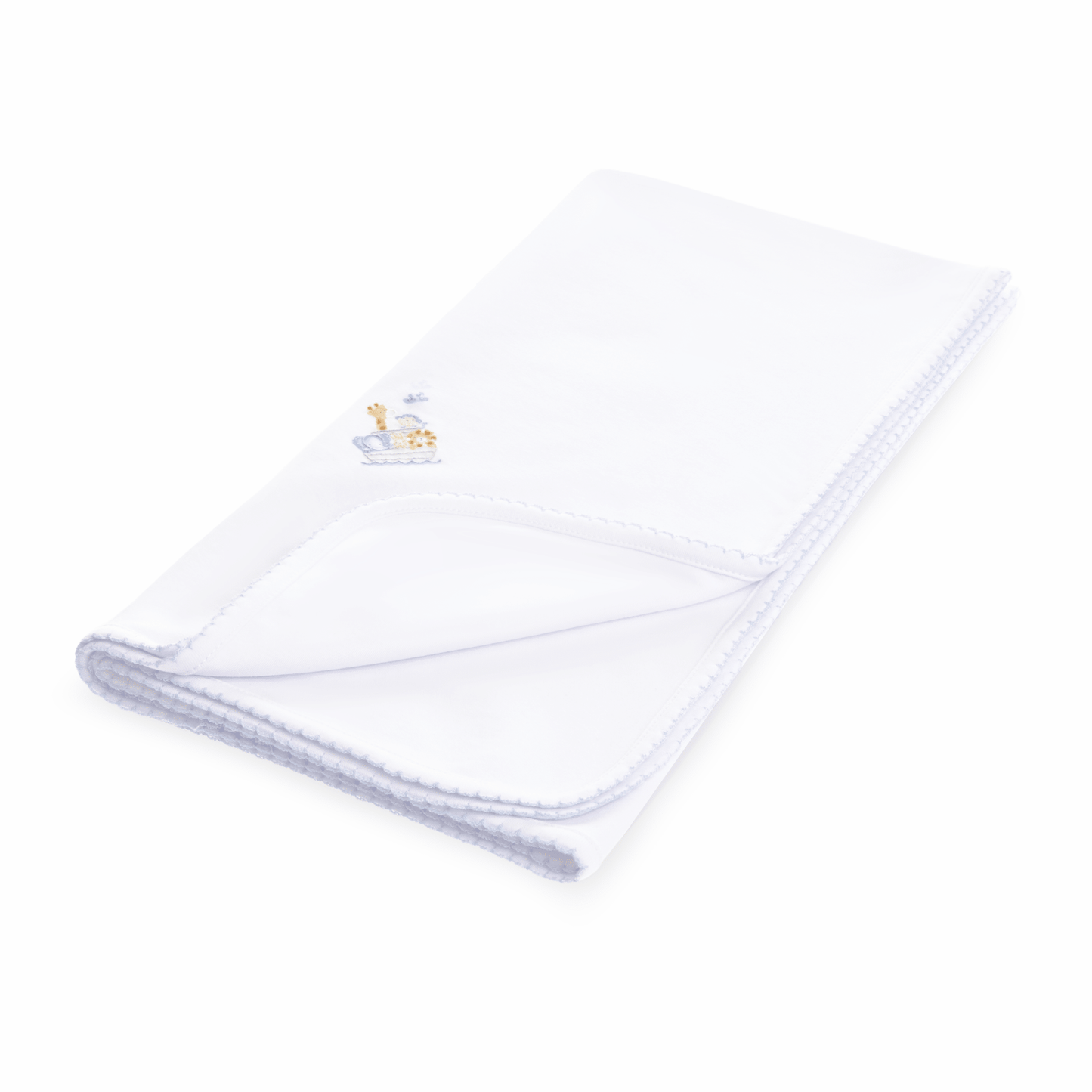 Magnolia Baby_Noah's Ark Receiving Blanket - Light Blue_2