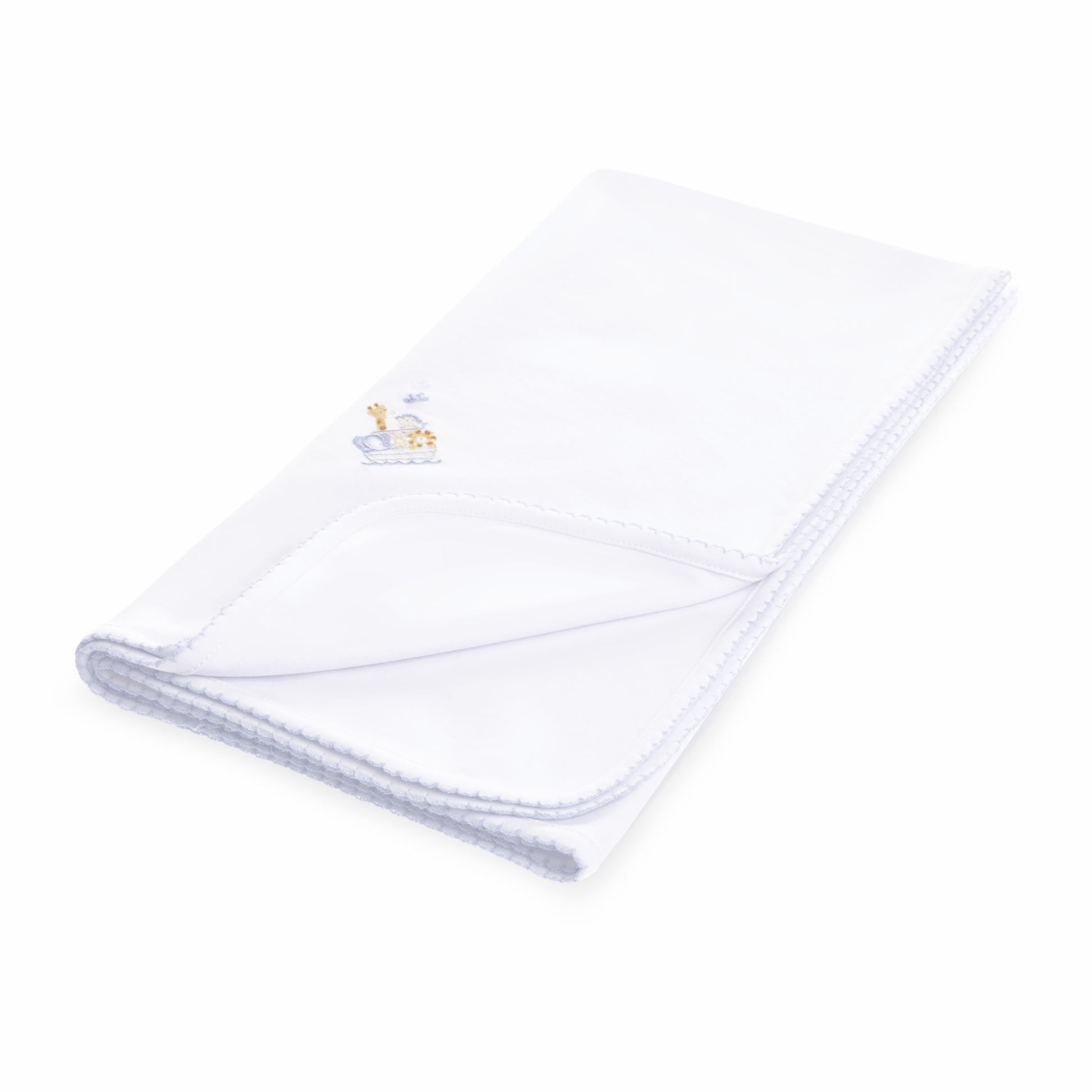 Magnolia Baby_Noah's Ark Receiving Blanket - Light Blue_2