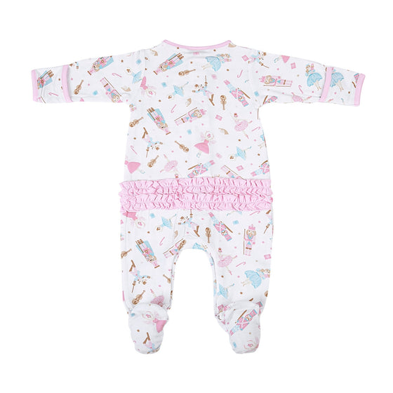 Nutcracker Ballet Ruffle Footie - Magnolia BabyFootie