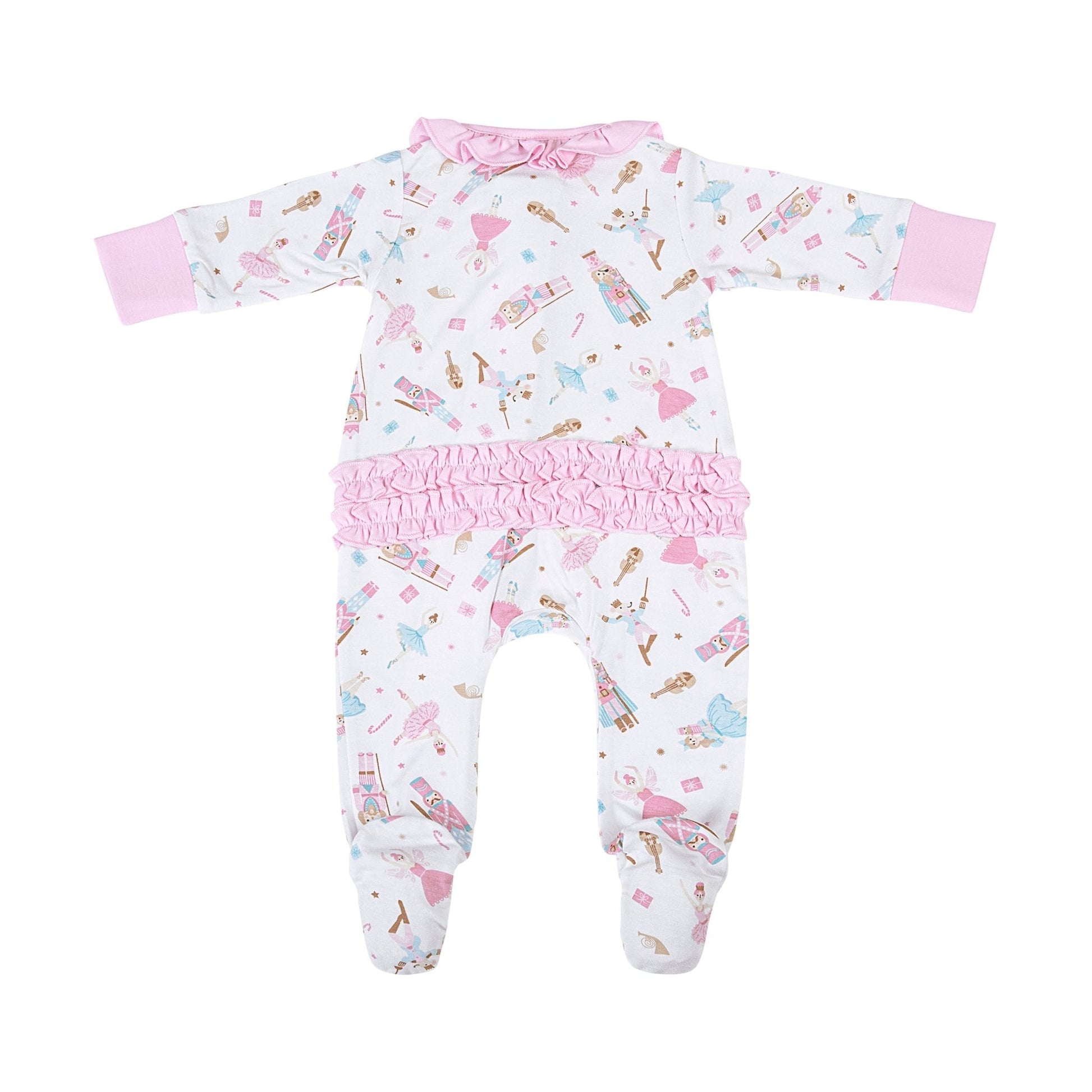 Nutcracker Ballet Zip Footie - Magnolia BabyFootie