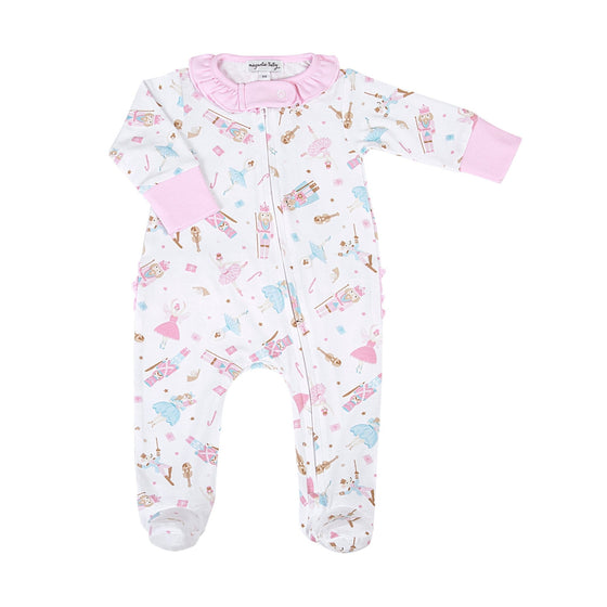 Nutcracker Ballet Zip Footie - Magnolia BabyFootie