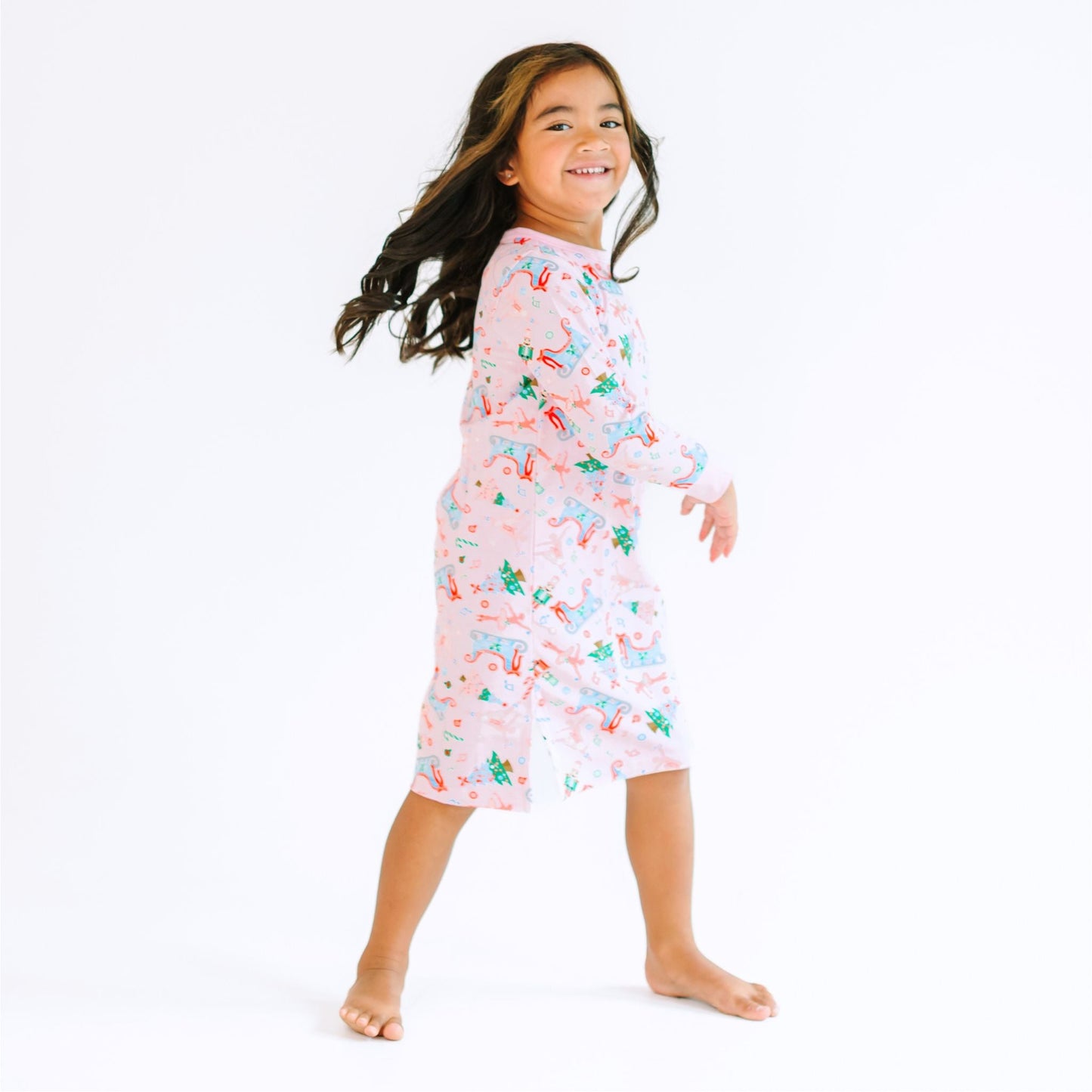 Nutcracker Joy Big Kids Long Sleeve Nightdress - Magnolia BabyNightdress