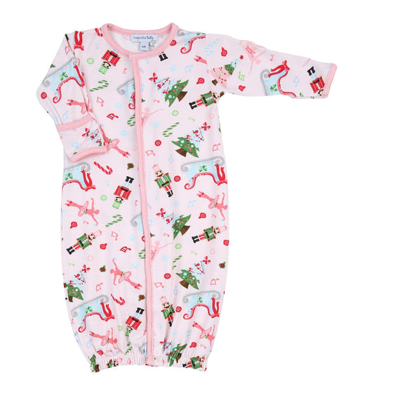 Nutcracker Joy Pink Printed Converter - Magnolia BabyConverter Gown