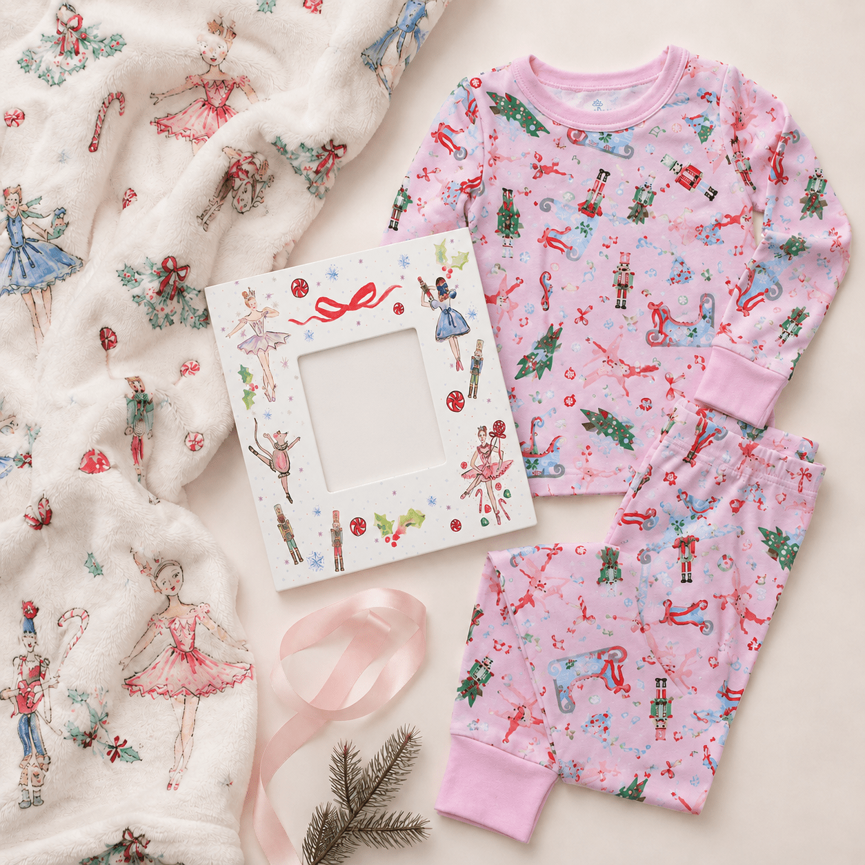 Magnolia Baby_Nutcracker Pajamas Gift Set_1