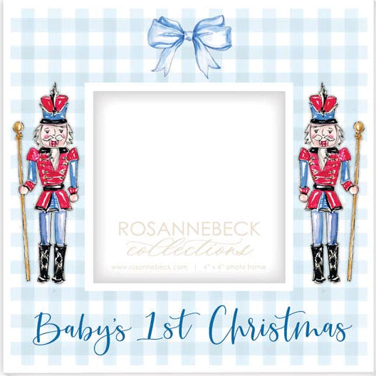 Baby Boy First Christmas Nutcracker Frame