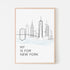 NY is for New York Skyline Art Print - Magnolia BabyWall Art