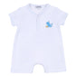 Ocean Bliss Blue Embroidered Short Playsuit - Magnolia BabyShort Playsuit