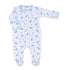 Ocean Bliss Blue Print Footie - Magnolia BabyFootie