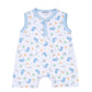 Ocean Bliss Blue Print Sleeveless Short Playsuit - Magnolia BabyShort Playsuit