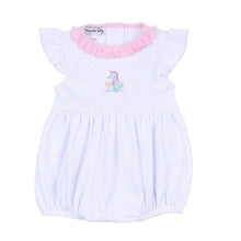  Ocean Bliss Pink Infant Embroidered Flutters Bubble - Magnolia BabyBubble
