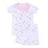 Ocean Bliss Pink Ruffle Short Pajamas - Magnolia BabyShort Pajamas