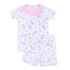 Ocean Bliss Pink Ruffle Short Pajamas - Magnolia BabyShort Pajamas