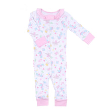  Ocean Bliss Pink Ruffle Zip Pajamas - Magnolia BabyZipper Pajamas