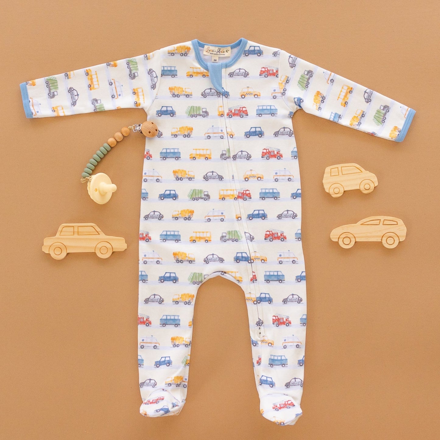 On the Go! Zip Footie - Magnolia BabyFootie