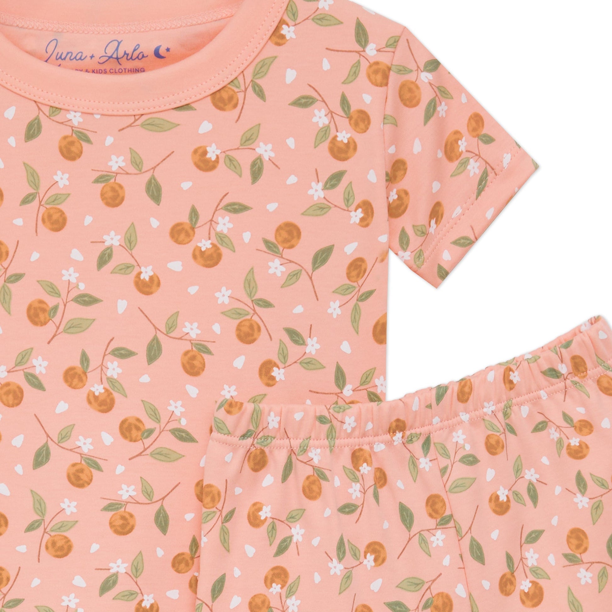 Orange Blossoms Short Pajamas - Luna and ArloShort Pajamas