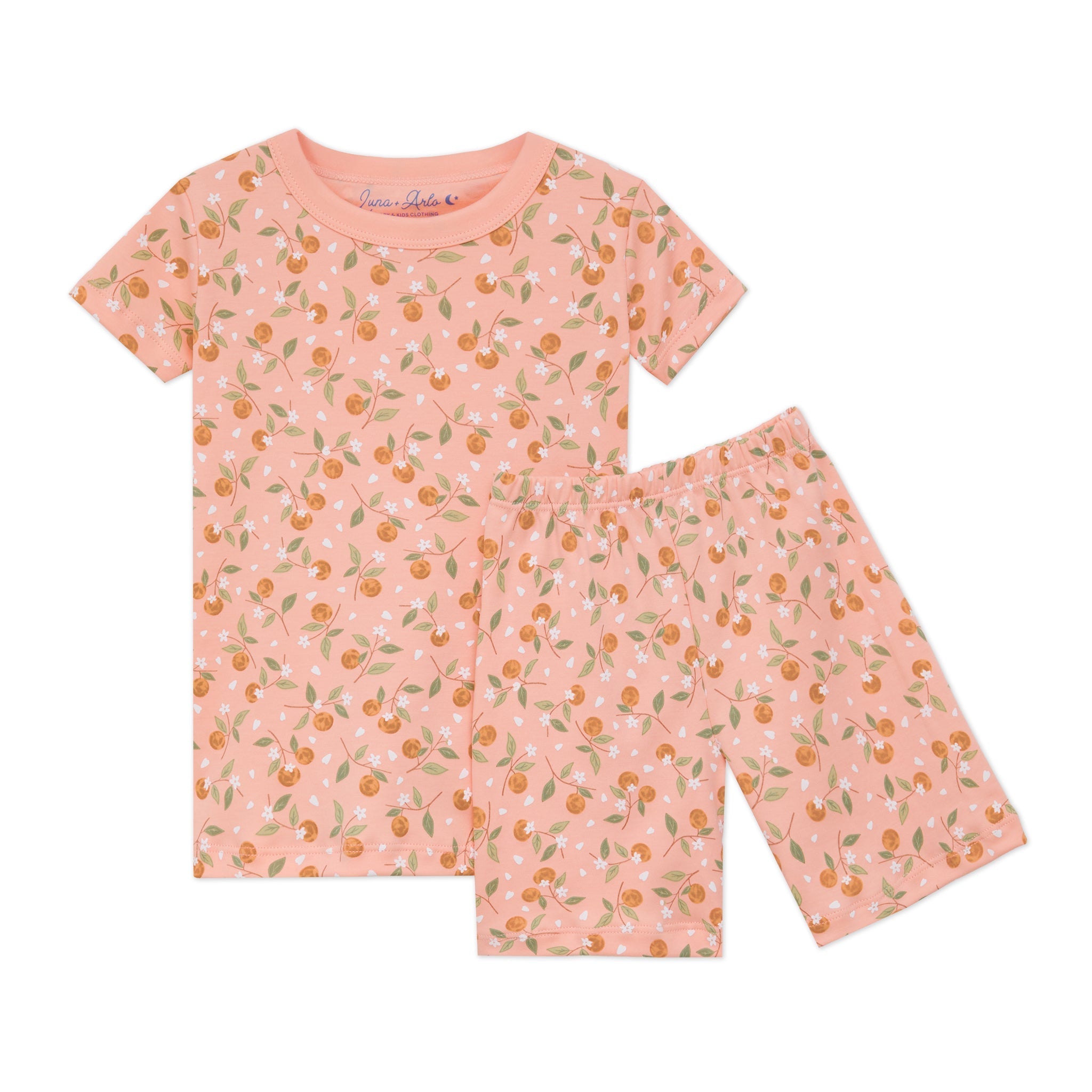 Orange Blossoms Short Pajamas - Luna and ArloShort Pajamas