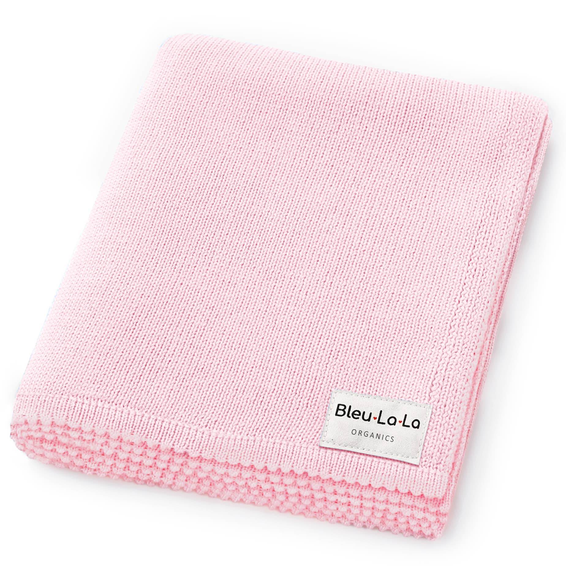 Organic Cotton Baby Blanket - Blush Pink - Magnolia BabyBlanket
