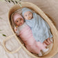 Organic Cotton Baby Blanket - Blush Pink - Magnolia BabyBlanket