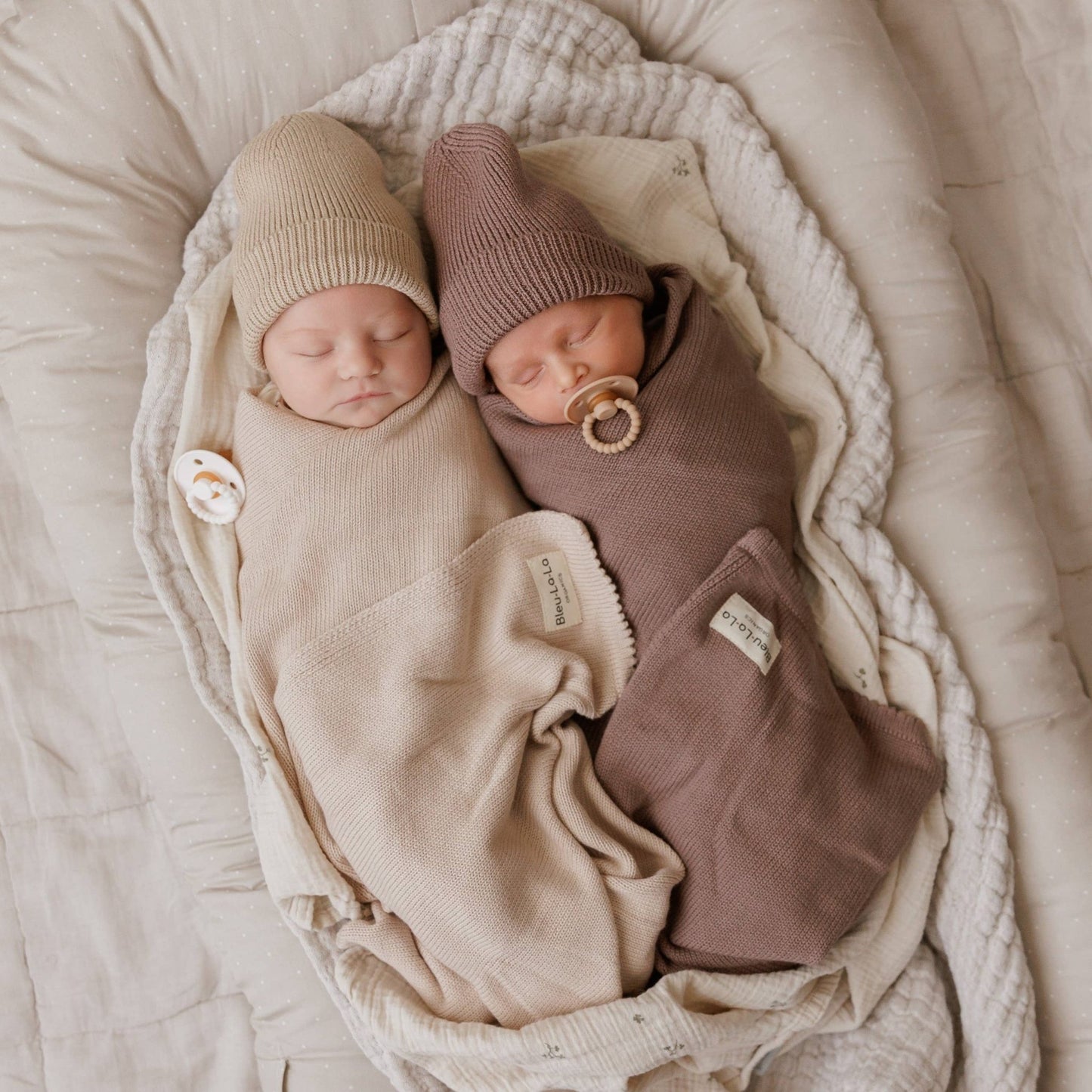 Organic Cotton Baby Swaddle Blanket - Oatmeal - Magnolia BabyBlanket