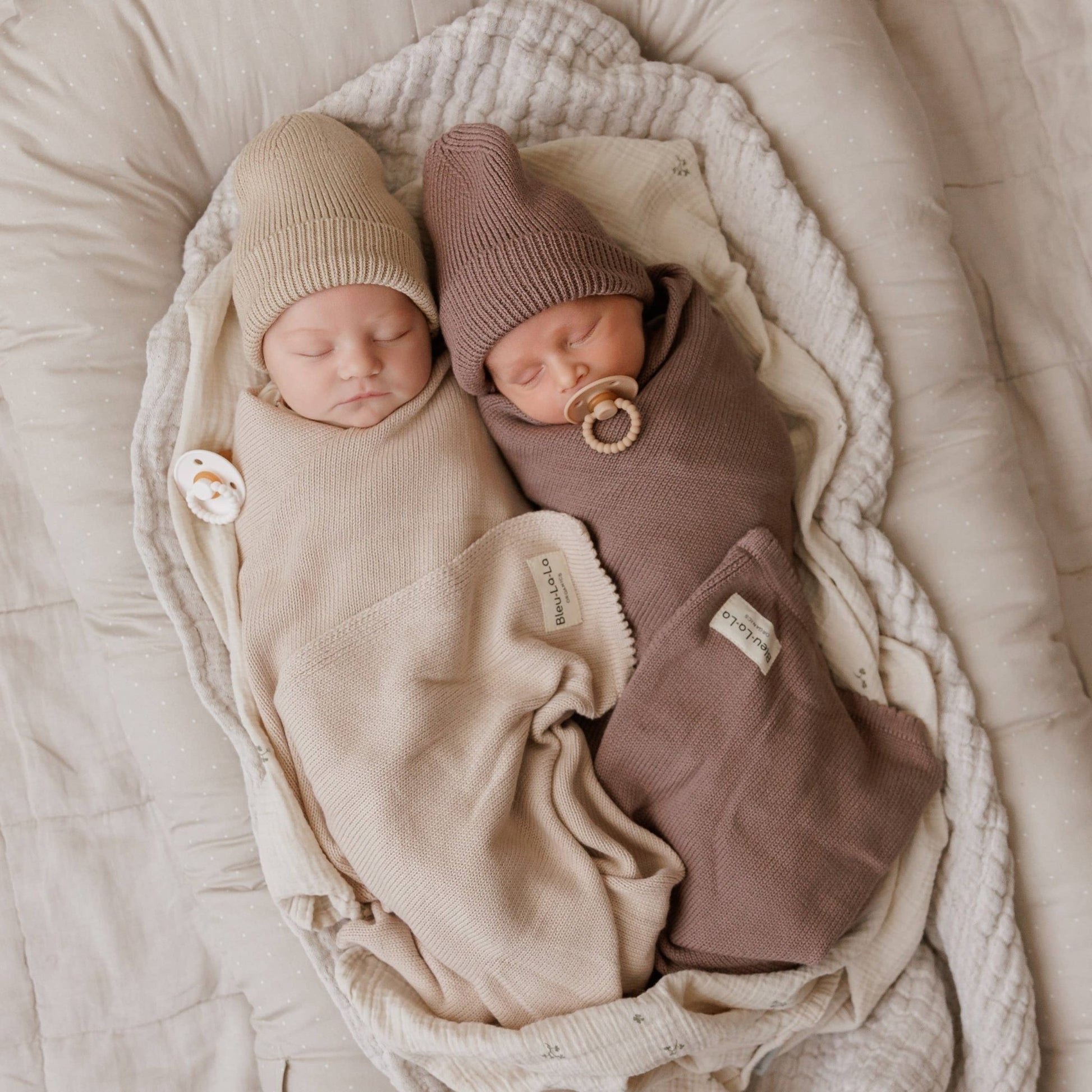 Organic Cotton Baby Swaddle Blanket - Oatmeal - Magnolia BabyBlanket
