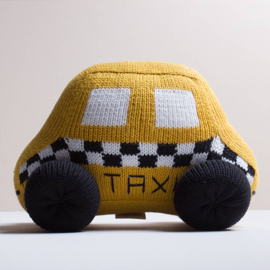 Organic Taxi Stuffed Toy - Medium - Magnolia BabyRattle