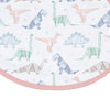 Origami Dinos Bib - Pink - Magnolia BabyBib