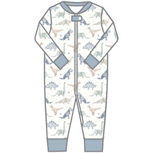  Origami Dinos Zip Pajamas - Blue - Magnolia BabyZipper Pajamas