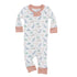 Origami Dinos Zip Pajamas - Pink - Magnolia BabyZipper Pajamas