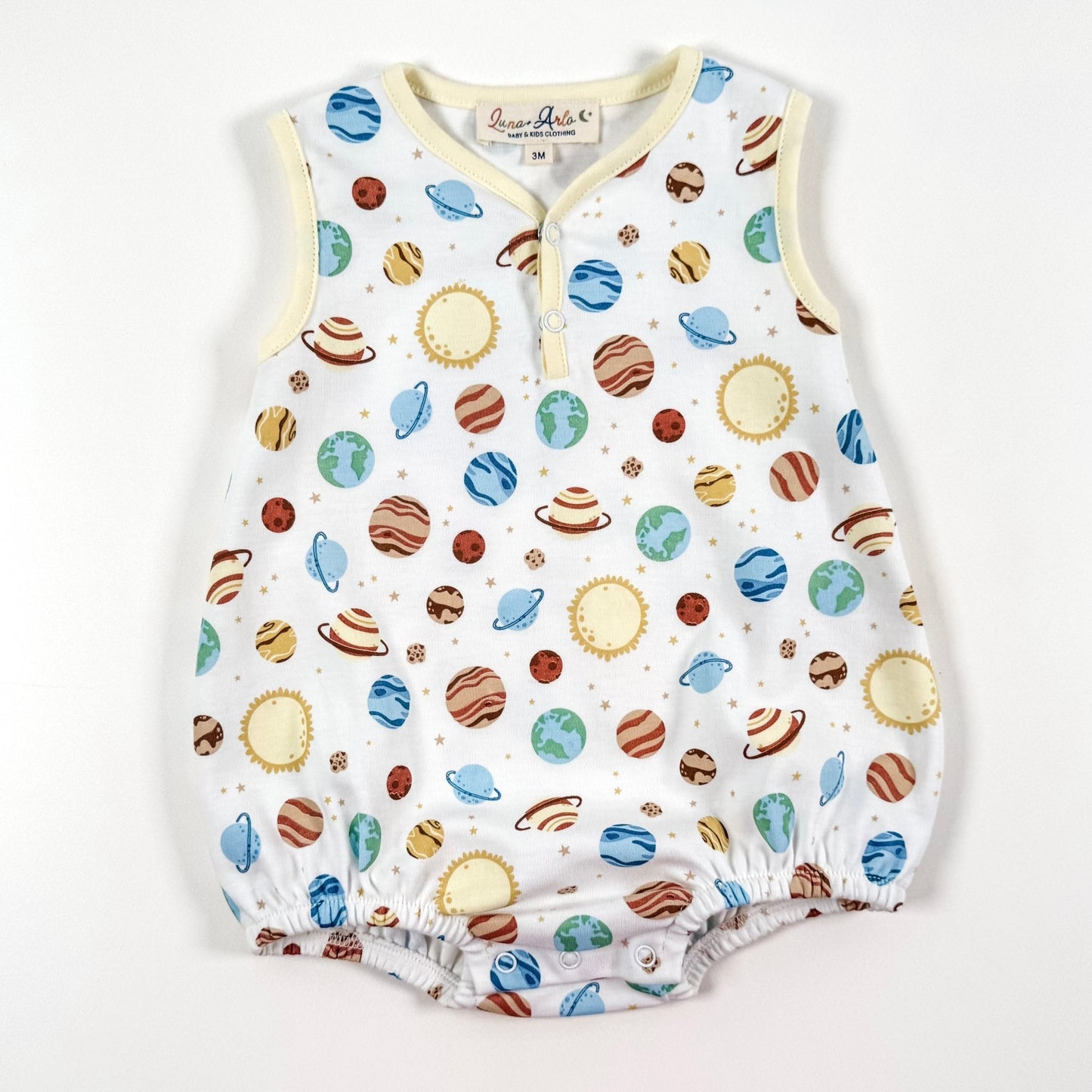 Out of this World Sleeveless Front Snap Bubble - Magnolia BabyBubble
