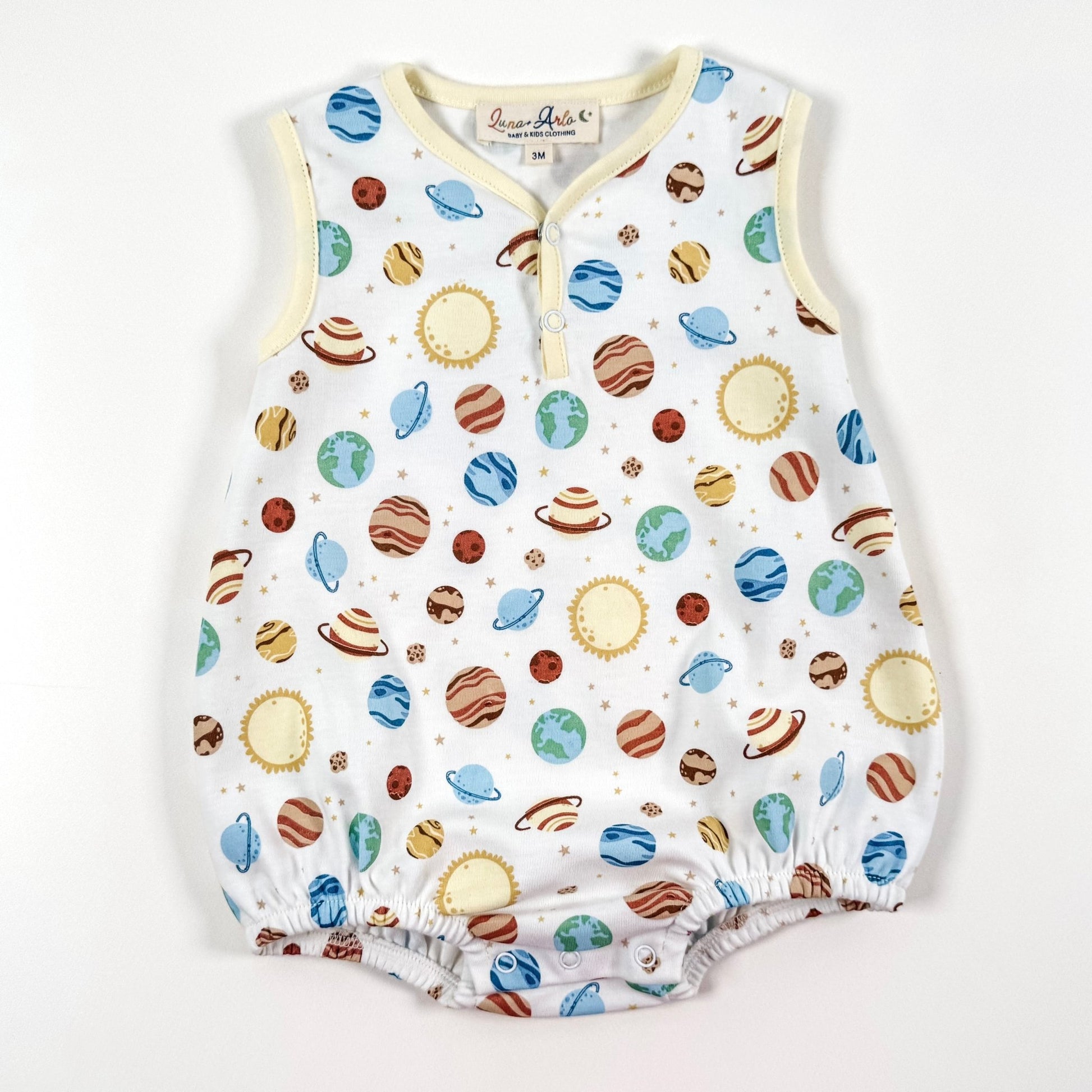 Out of this World Sleeveless Front Snap Bubble - Magnolia BabyBubble