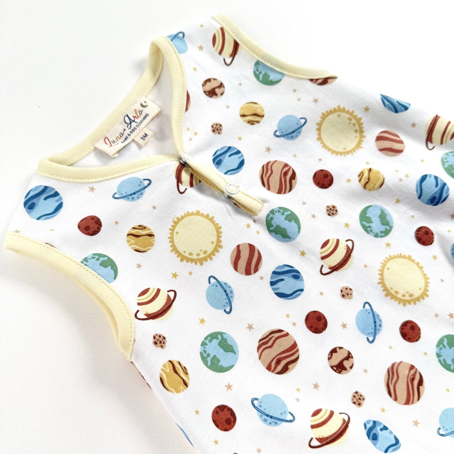 Out of this World Sleeveless Front Snap Bubble - Magnolia BabyBubble